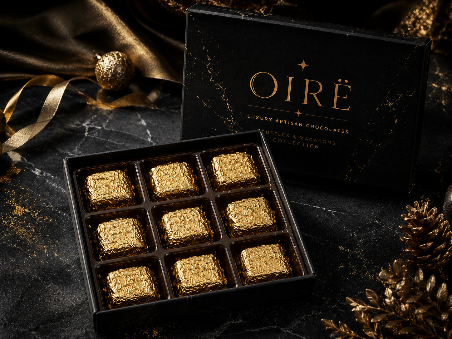 Caja OIRË trufas 9 unidades