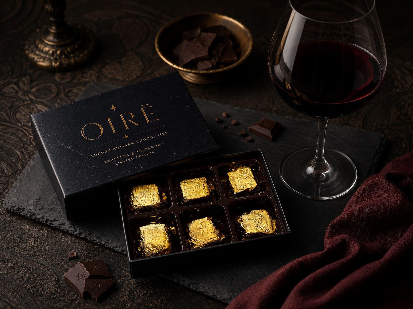 Trufas con oro comestible OIRË